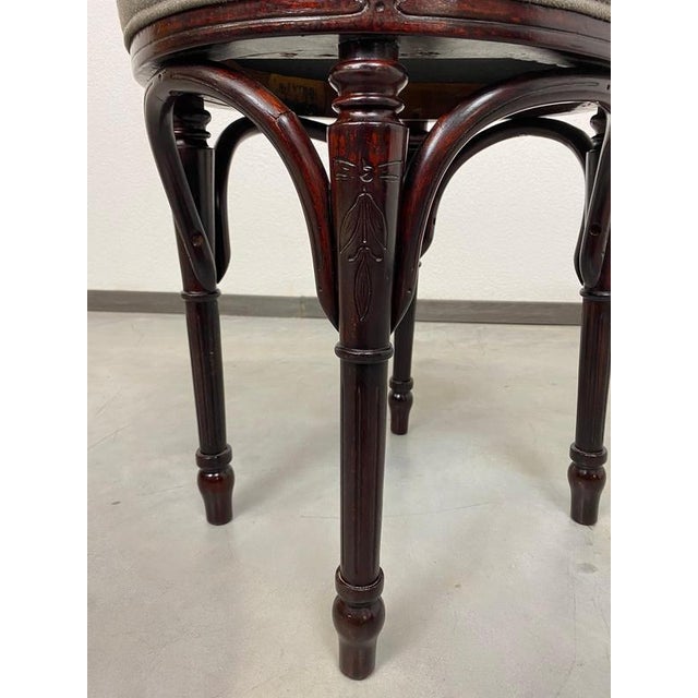 Secession Stools by J&J Kohn, 1890s, Set of 2 For Sale - Image 8 of 12