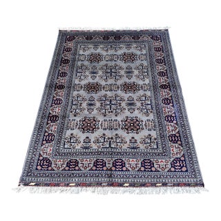 Fine Turkmen Khal Mohammadi Rug, Rare Grey Field - 6'5" X 5'0" For Sale