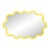 Large Modern Horizontal Oval Wavy Yellow Mirror – Hvyli Oval 90 For Sale