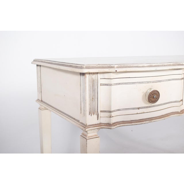 Portuguese White Painted Console, 1890s For Sale - Image 5 of 14