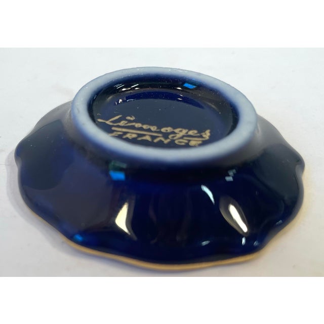 Mid 20th Century French Limoges Hand Painted Petite Plate For Sale - Image 5 of 6