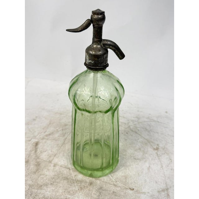 1930s Vintage Italian Glass Soda Water, 1930s For Sale - Image 5 of 8