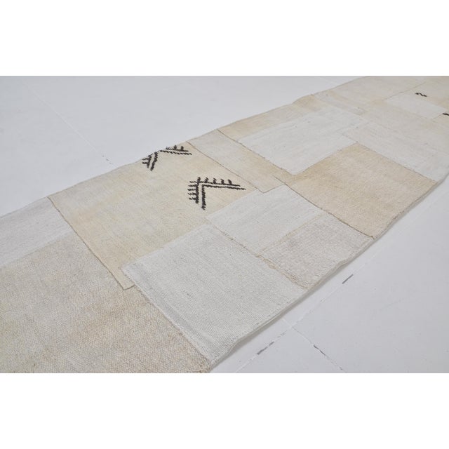 1960s Home Living Vintage Hemp Runner Rug For Sale - Image 5 of 10