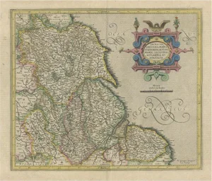 Map of the Northeast of England, 1620