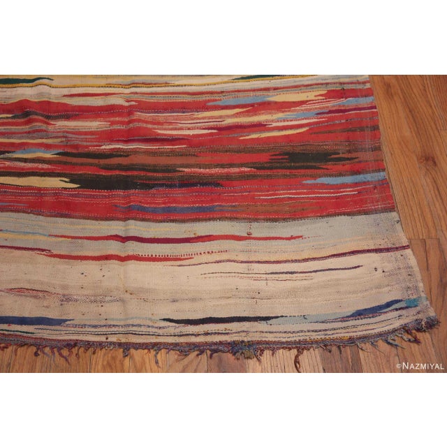 Textile Nazmiyal Collection Gallery Colorful Vintage Moroccan Kilim Rug For Sale - Image 7 of 10