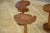 Brown Vintage Brutalist Wooden Side Tables, 1960s, Set of 5 For Sale - Image 8 of 9