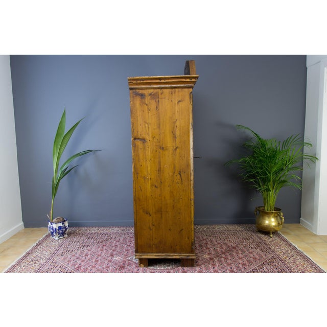 Antique Rustic Baltic Pine Armoire, 1862 For Sale - Image 17 of 18