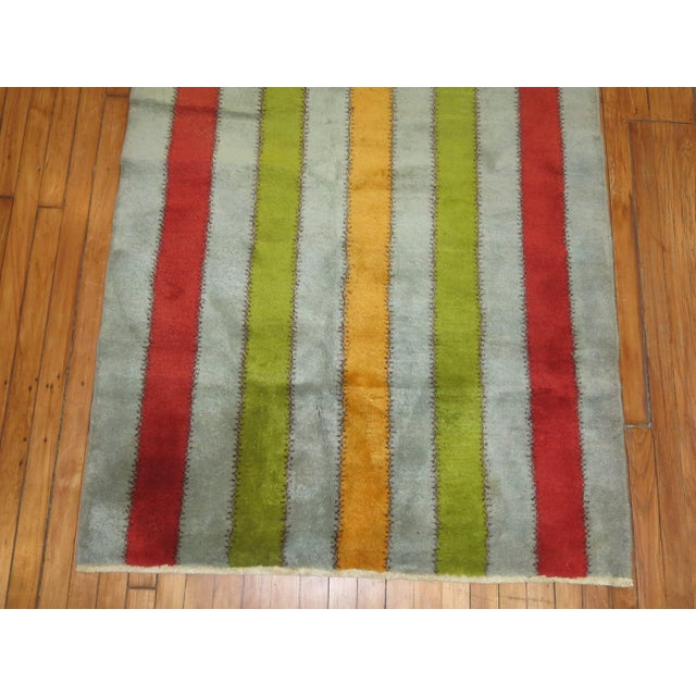 Mid 20th Century Turkish Deco Rug - 3'9" x 6'10" For Sale In New York - Image 6 of 18