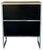 Vintage Baxter Bookcases in Black Leather and Steel, 1990s, Set of 2 For Sale