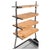 1960s Czech Industrial Wrought Iron and Wood Étagère For Sale - Image 4 of 8
