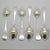 Vintage Italian Handmade Genuine Silver Sugar Spoons, 1970s, Set of 6 For Sale - Image 10 of 15