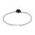 Boho 4.9 Carats Round Cut Black Star Unisex Chain Bracelet in 925 Silver For Sale - Image 11 of 15