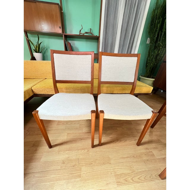 Svegards Markaryd 1960s Svegards Markaryd Set of 4 Swedish Teak Dining Chairs For Sale - Image 4 of 12