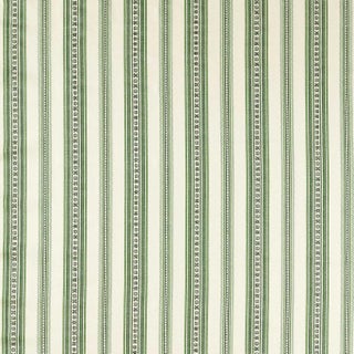 Morris & Co. Dallington Stripe Fabric in Herball For Sale