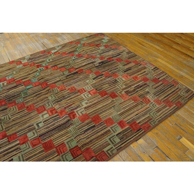 Antique American Hooked rug, size: Antique American Hooked Rug American Multicolor 1900s Multicolor, Circa Date: 1900s....