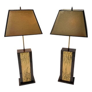 Hollywood Regency Table Lamps by Georges Mathias, Belgium, 1980s, Set of 2 For Sale