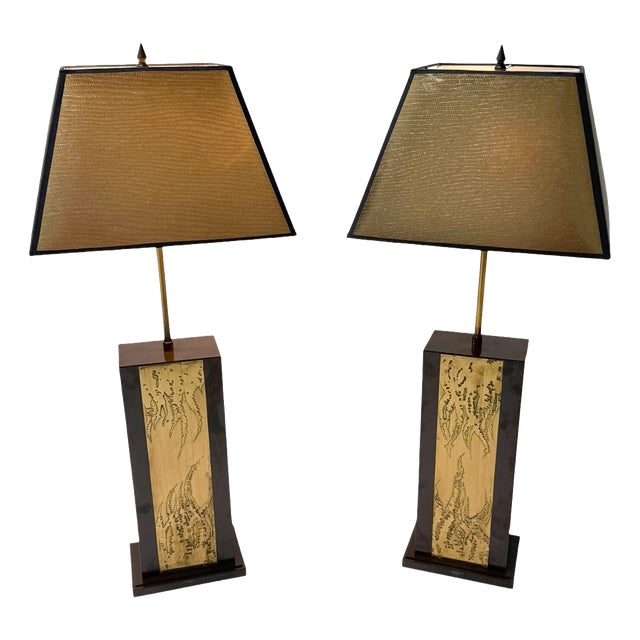 Hollywood Regency Table Lamps by Georges Mathias, Belgium, 1980s, Set of 2 For Sale