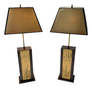 Hollywood Regency Table Lamps by Georges Mathias, Belgium, 1980s, Set of 2