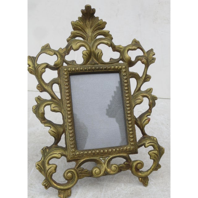 Cast Brass Victorian Photo Frame For Sale In New York - Image 6 of 8