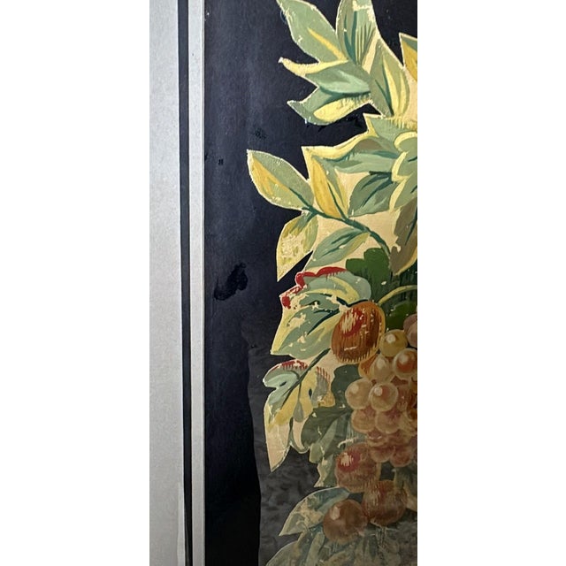 Painting Cutout Oil on Canvas Framed With Faux-Bamboo Wood -03 For Sale - Image 6 of 12