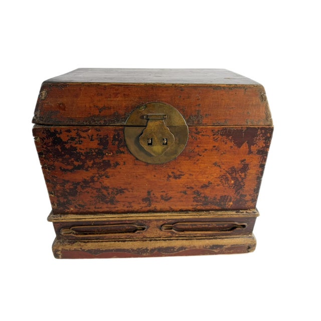 Chinese Antique Chinese Box in Original Patina For Sale - Image 3 of 18