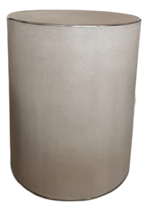 Restoration Hardware Shagreen Drum Side Table