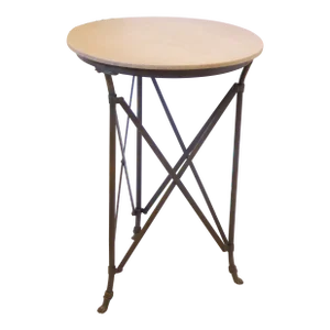 Vintage Metal Campaign Style EndTable