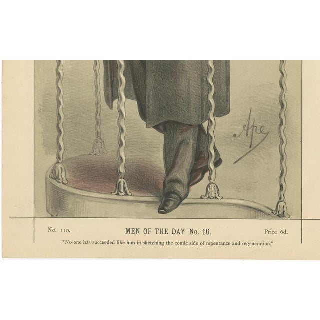 Victorian Reformer at the Rail Vanity Fair Men of the Day, 1870, Paper For Sale - Image 4 of 9