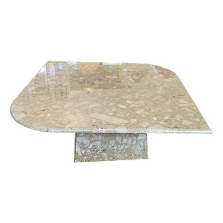 Mid 20th Century Italian Marble 'Cat Eye' Coffee Table For Sale