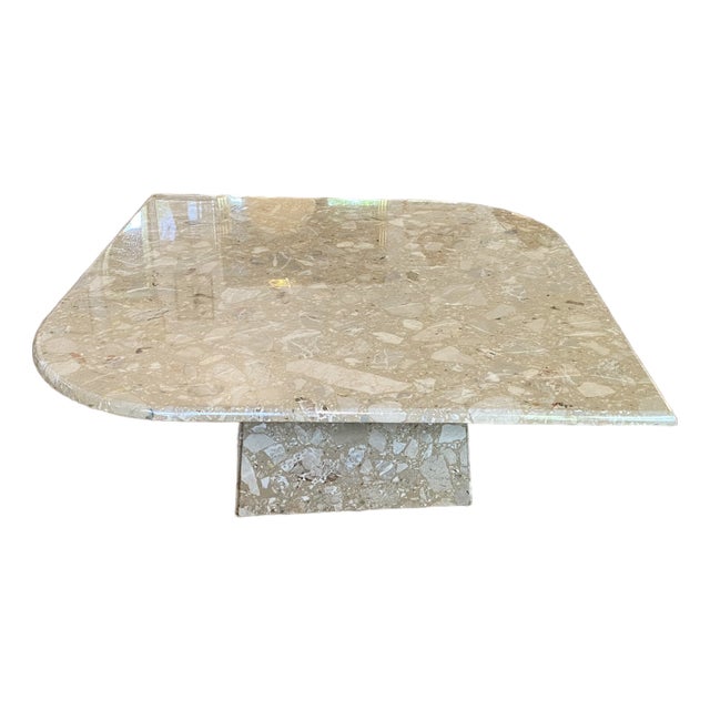 Mid 20th Century Italian Marble 'Cat Eye' Coffee Table For Sale