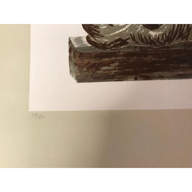 Three Reclining Figures on Pedestals - Original Lithograph by Henry Moore - 1976 1976 For Sale - Image 3 of 5