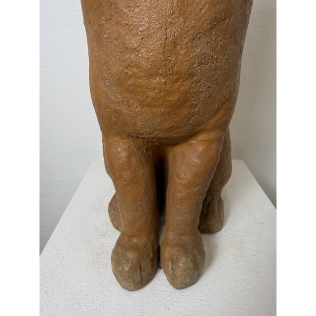 Montelupo Fiorentino Tuscan Artist, Sculpture of a Seated Cat, 19th Century, Terracotta For Sale - Image 16 of 18