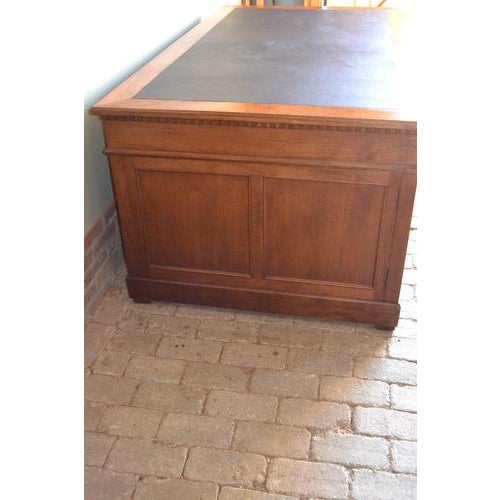 Antique Mahogany Partner Desk For Sale - Image 6 of 10