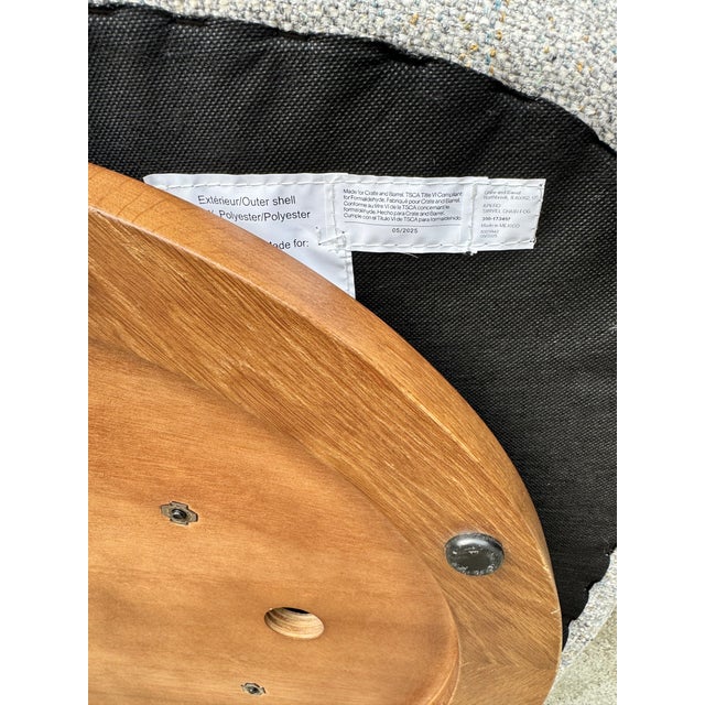 Crate & Barrel Swivel Chair in Fog Linen - Brand New Never Been Used For Sale - Image 10 of 10