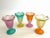 Various Artists Vintage Mid Century Modern Frosted Glass Multicolor Pastel Parfait Tulip Dessert Cups - Set of 4 For Sale - Image 4 of 13