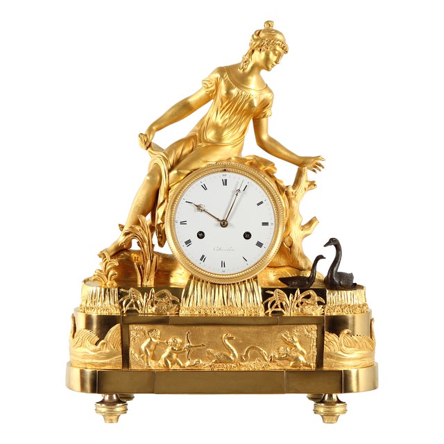 French Mantel Clock Allegory of Love, Paris, 1815 For Sale