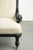 19th Century French Empire Style Sofa with Cream-Colored Upholstery For Sale - Image 9 of 14