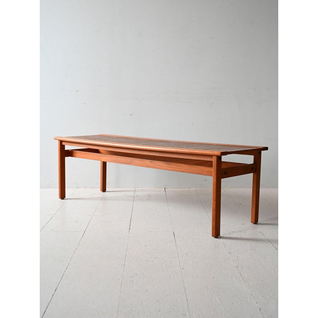 Scandinavian Teak Bench, 1960s For Sale - Image 4 of 11