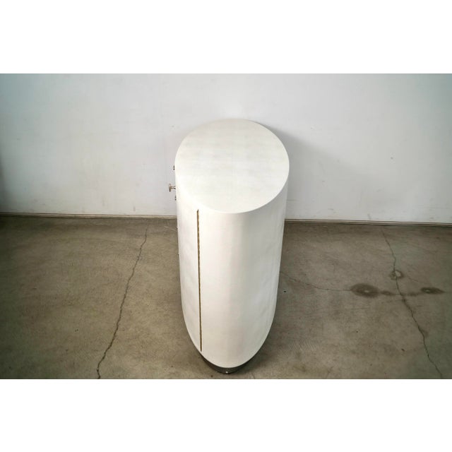 Animal Skin Contemporary Art Deco Style Faux Shagreen Sideboard by Made Goods For Sale - Image 7 of 12