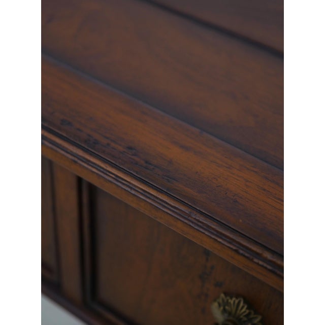 Jonathan Charles Mahogany 2 Drawer Console For Sale - Image 9 of 18
