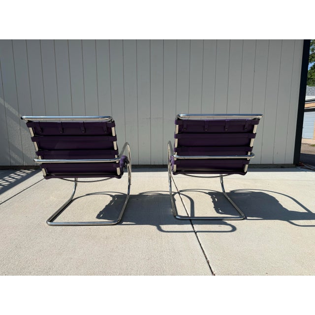 1990s Vintage.Knoll Mr Lounge Chairs- Mies Van Der Rohe. Selling as a Pair! For Sale - Image 5 of 9