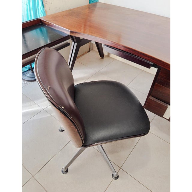 Executive Desk and Tolomeo Chair by Ico Parisi for Mim Roma, 1960s, Set of 2 For Sale - Image 13 of 18