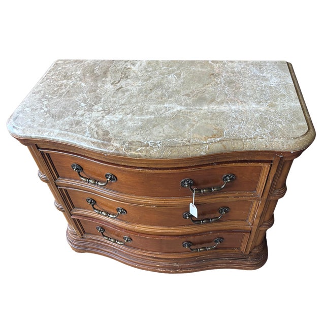 A substantial three-drawer bachelor’s chest from Bernhardt Furniture’s discontinued Bach collection. Model 365-219...