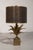Metal 1970s Maison Charles Bronze Lotus Flower Lamp For Sale - Image 7 of 8