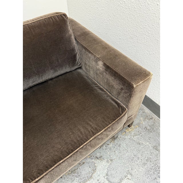 Brown Christian Liaigre for Holly Hunt Mousson Sofa For Sale - Image 8 of 12