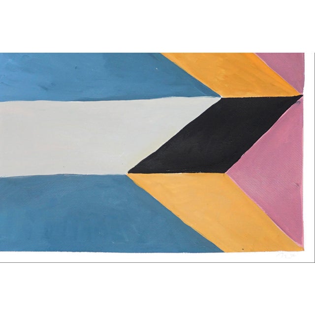 2022, Surreal Architecture Diptych of "Surreal Temple Stairs", Acrylic Painting on Watercolor Paper by Natalia Roman For Sale In Miami - Image 6 of 11