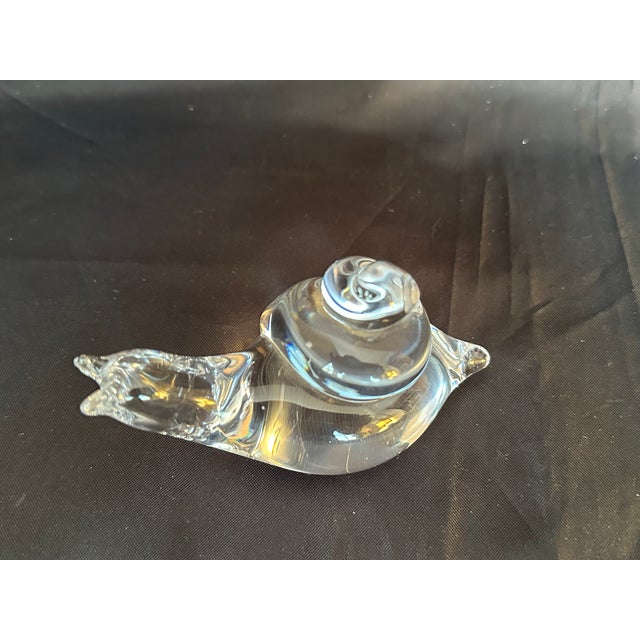 Swedish Mid Century Modern Art Glass Snail Figurine Paperweight For Sale - Image 4 of 17
