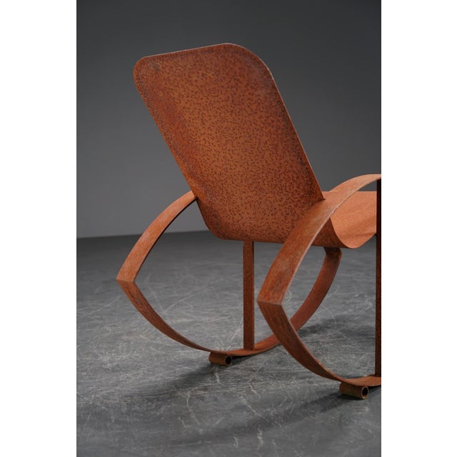 Vintage Metal Rocking Chair For Sale - Image 16 of 18