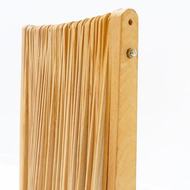 Modern Fan-Shaped Pine Screen, France, 1970s For Sale - Image 11 of 16
