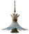 Vintage 3 Tiered Murano Art Glass 20 In. Wide Abstract Clematis Petal Pendant Lamp For Sale - Image 11 of 18
